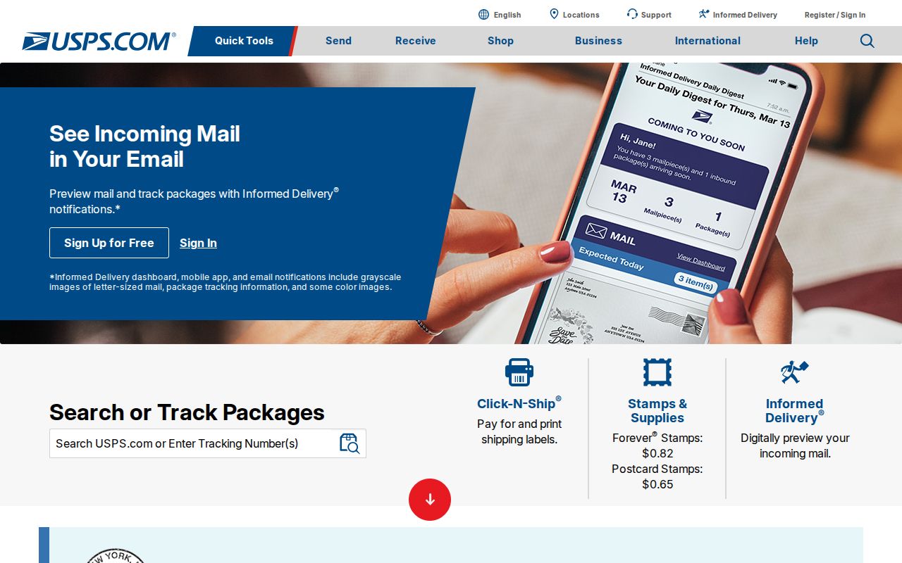 Seymour ZIP code directory address verification through USPS